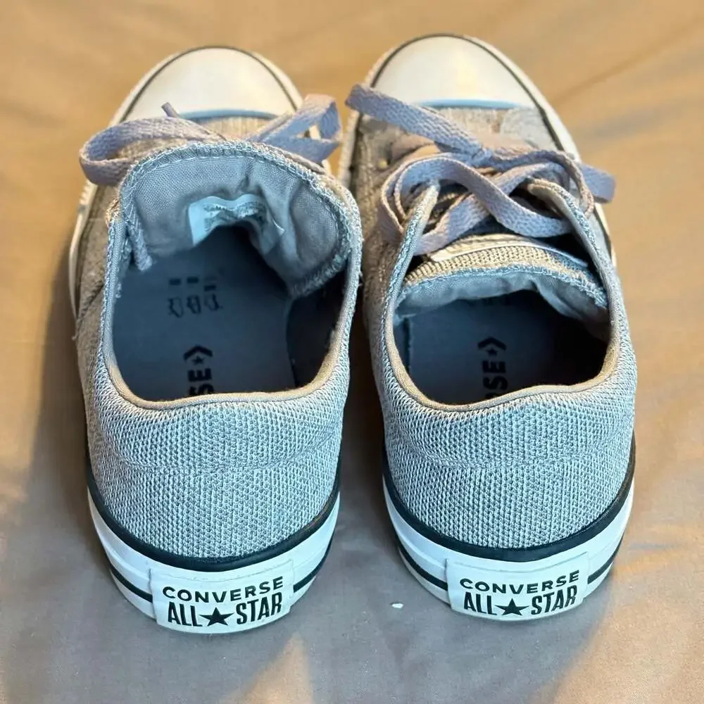 Converse All Star Chuck Taylor Women's Gray Low Top Knit Sneakers